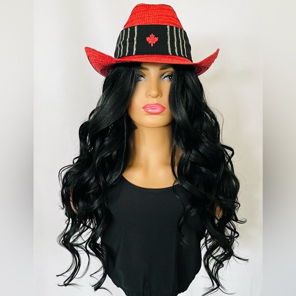 Gorgeous 28” Lace Front Premium Fiber Black Wig - Picture 5 of 8